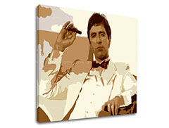 Največji mafijci na platnu Scarface - Tony Montana kadi cigaro