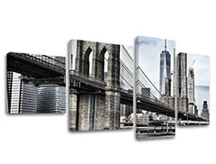Slike na platnu 4-delne MESTA - NEW YORK ME115E40