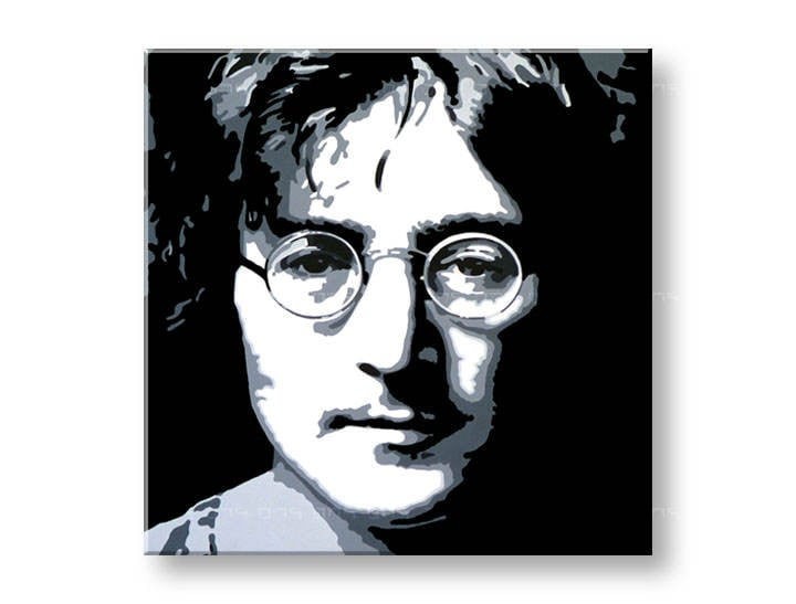 Ročno izdelana slika POP Art John Lennon 1-delna 