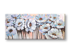 Naslikana slika na platnu CVETJE 1-delna CFAZH6221E1 - 120x50 cm