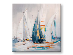 Naslikana slika na platnu ABSTRAKT 1-delna CWF11267WE1 - 80x80 cm