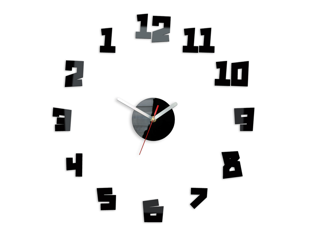 Moderne stenske ure CRAZY CLOCK - BACK IN TIME NH030