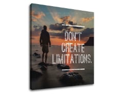 Motivacijska slika na platnu Don't create limitations