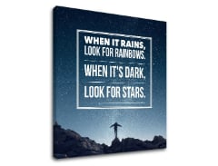 Motivacijska slika na platnu When it rains