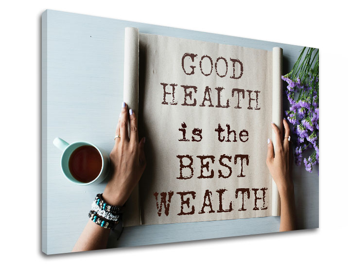 Motivacijska slika na platnu Good health