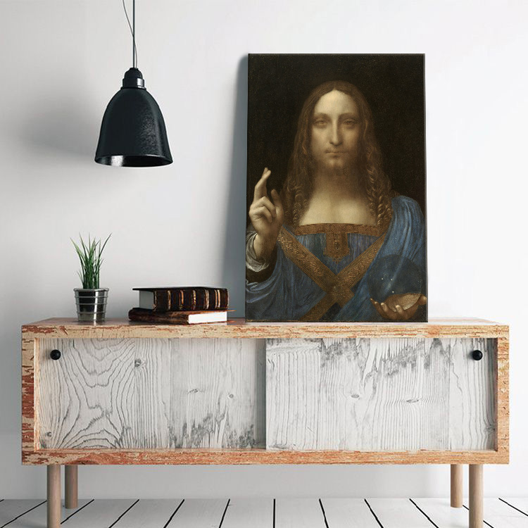 Slike na platnu Leonardo da Vinci - Salvator Mundi