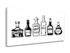 Slike na platnu z besedilom Drinks