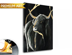 Slike na platnu PREMIUM ART - Črni bik