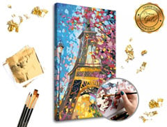 Slikanje po številkah PREMIUM GOLD - Eiffel Tower