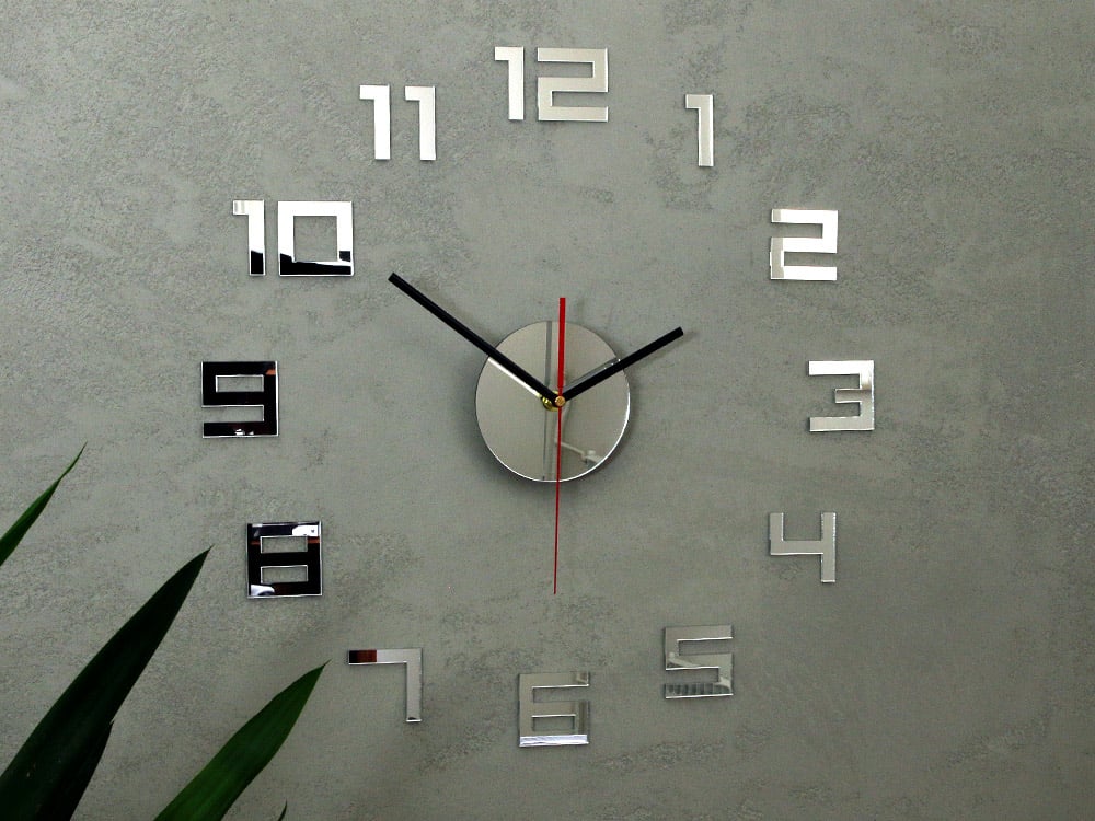 Moderne stenske ure DIGI MIRROR NH046