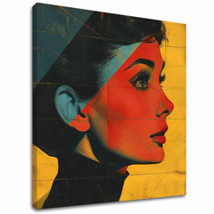 Audrey Hepburn slika na platnu - Elegantna ikona 60x60 cm