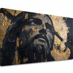 Božansko veličanstvo | Poslikano z akrilom in zlatimi lističi 60x90 cm