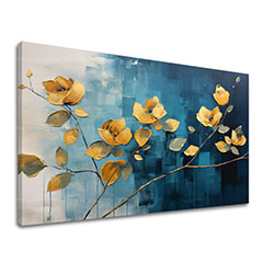Brezčasna eleganca na platnu Abstraktno cvetje v sodobnem svetu | 40x60 cm