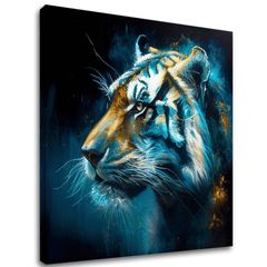 Dekorativna slika na platnu - PREMIUM ART - Tiger's Mighty Spirit