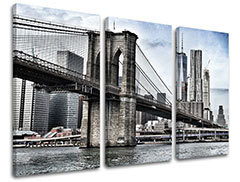Slike na platnu 3-delne MESTA - NEW YORK ME115E30