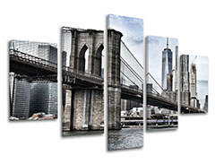 Slike na platnu 5-delne MESTA - NEW YORK ME115E50