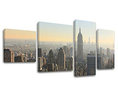 Slike na platnu 4-delne MESTA - NEW YORK ME117E40