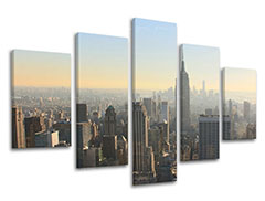 Slike na platnu 5-delne MESTA - NEW YORK ME117E50