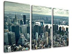 Slike na platnu 3-delne MESTA - NEW YORK ME118E30