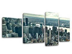Slike na platnu 4-delne MESTA - NEW YORK ME118E40