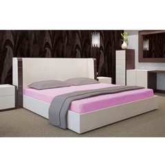 Napenjalna rjuha za posteljo rožnata barva 180 x 200 cm