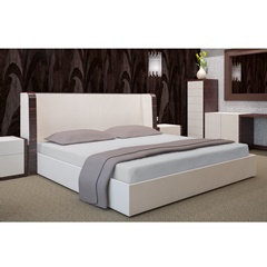 Napenjalna rjuha za posteljo siva barva 180 x 200 cm