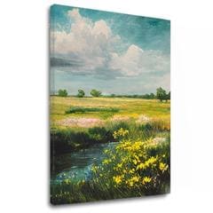 Pokrajina na platnu Med nebom in zemljo | 40x50 cm