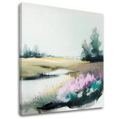 Pokrajina na platnu Nenavaden kraj na travniku | 50x50 cm