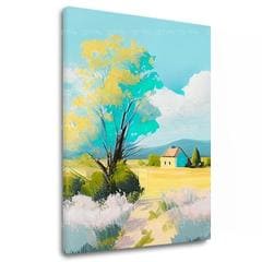 Pokrajina na platnu Pokrajina v popolni tišini | 100x90 cm