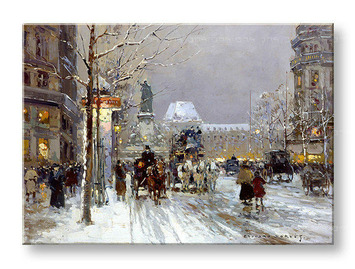 Slika na platnu PLACE DE LA REPUBLIQUE – Edouard Leon Cortes