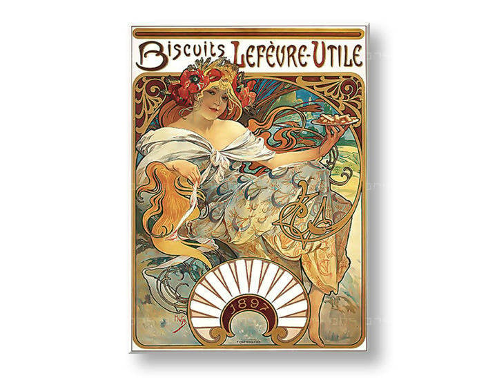 Slika na platnu BISCUITS LEFEVRE-UTILE – Alfons Mucha