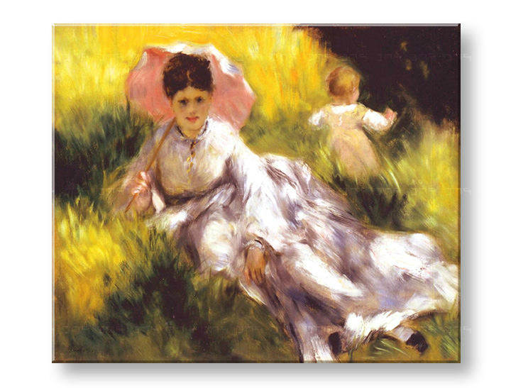 Slika na platnu WOMAN WITH A PARASOL – Pierre Auguste Renoir