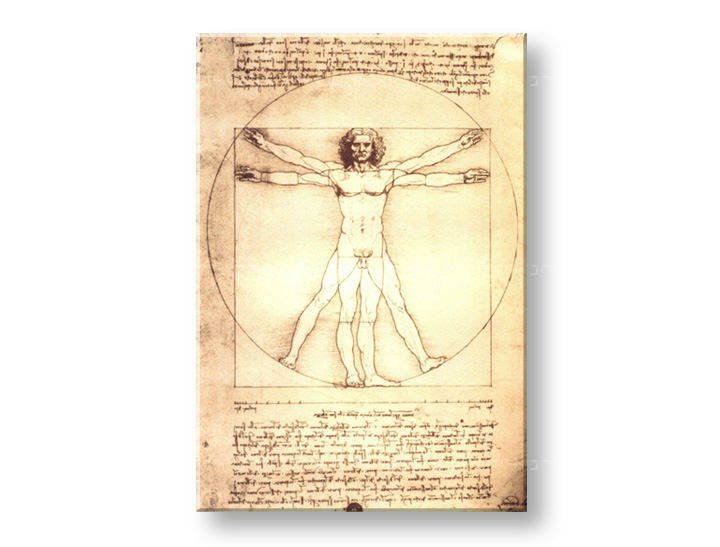 Slika na platnu VITRUVIJEV ČLOVEK – Leonardo Da Vinci