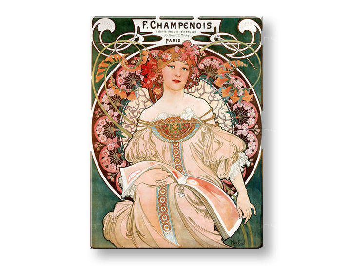 Slika na platnu F. CHAMPENOIS IMPRIMEUR-ÉDITEUR – Alfons Mucha