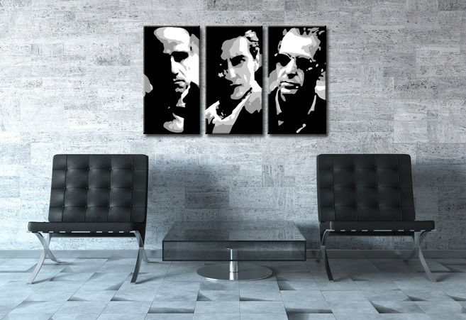 Ročno poslikana slika POP ART GODFATHER 120x80 cm