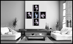 Ročno poslikana slika POP Art Pink Floyd 4 kosi pf | različne velikosti