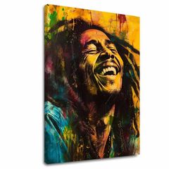 Slika Bob Marley - jamajška zvezda | 100 % izvirni akril, poslikan 60x90 cm