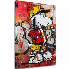 Slika COOL SNOOPY na platnu | Poslikana struktura