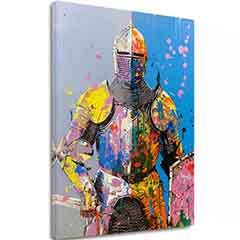 Slika GRAFFITI KNIGHT | Italijansko platno