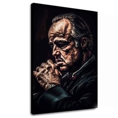 Slika Krovni oče: moč in spoštovanje | Italijansko platno 100x150 cm