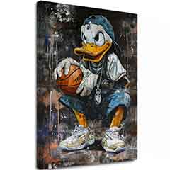 Slika LEBRON DUCK na platnu | Poslikana struktura