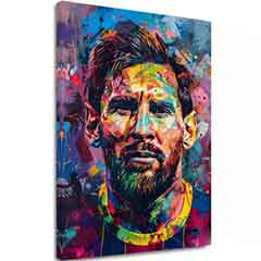 Slika MESSI VIBES na platnu | Poslikana struktura