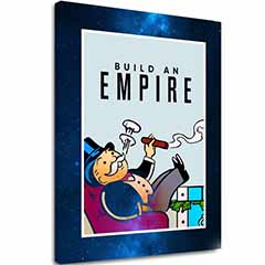 Slika na platnu BUILD AN EMPIRE - Poslovni citat