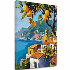 Slika na platnu Citronov sadovnjak - italijanski slog