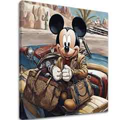 Slika na platnu - Mickey Mouse na počitnicah | različne dimenzije