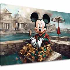 Slika na platnu - Rich Mickey Mouse | različne dimenzije