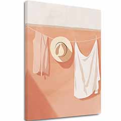 Slika na platnu White Linen - Minimalistično oblikovanje