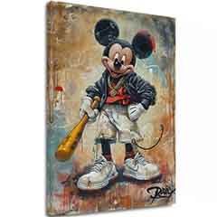 Slika STREET MICKEY na platnu | Poslikana struktura