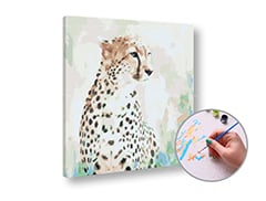 Slikanje po številkah - Gepard na lovu