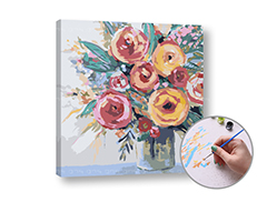Slikanje po številkah JOY OF FLOWERS | nizka težavnost